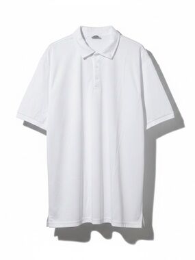 Men's White Short-Sleeve Polo Shirt - Lightweight Performance